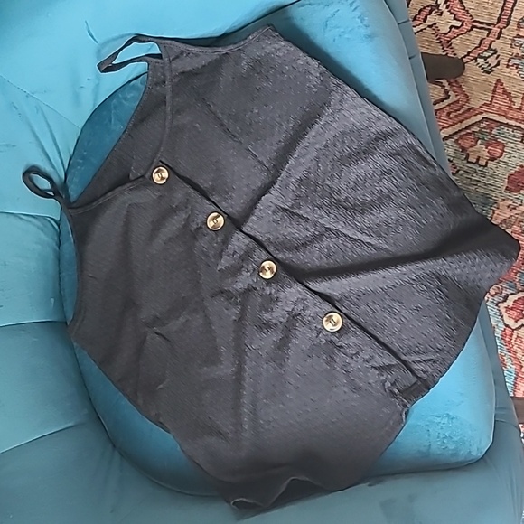 Black button-up top - Picture 1 of 1